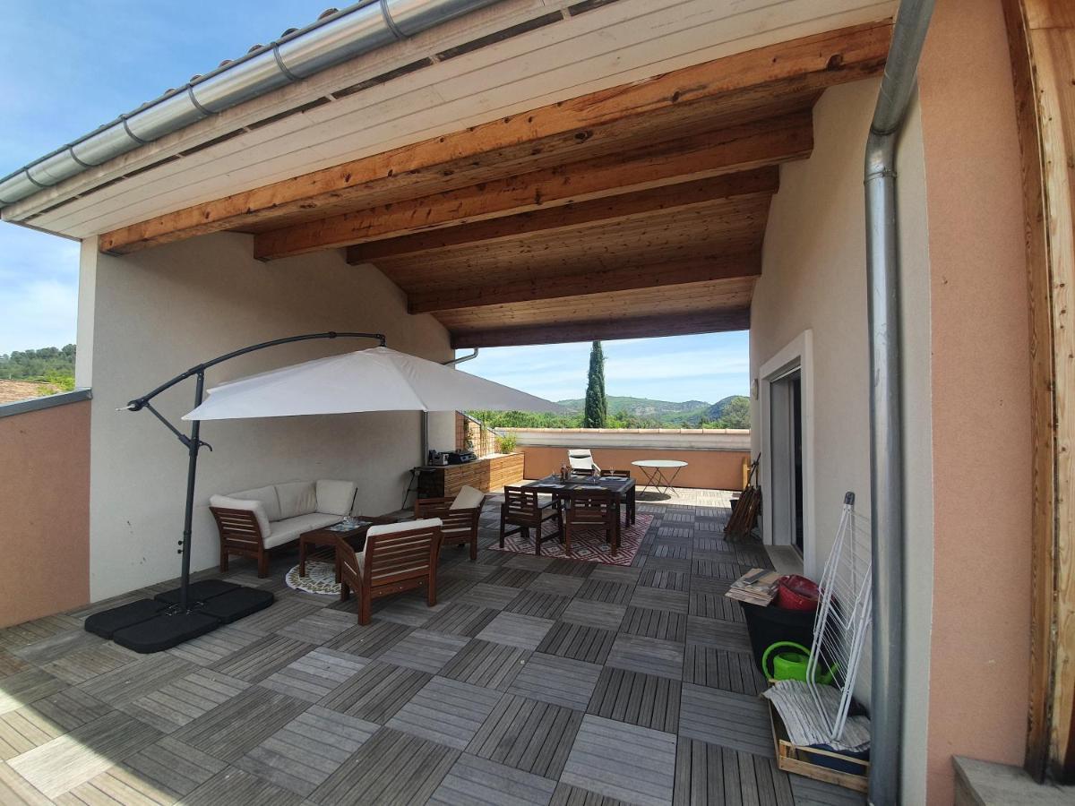Terrasse 130M2 Panoramique Avec Climatisation Piscine - 3 Chambres Gréoux-les-Bains Exteriér fotografie