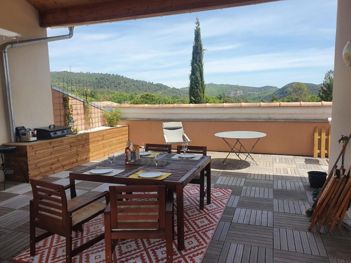 Terrasse 130M2 Panoramique Avec Climatisation Piscine - 3 Chambres Gréoux-les-Bains Exteriér fotografie